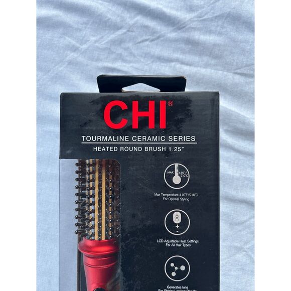 Chi Tourmaline Ceramic Series Heated Round Brush 1.25" Sealed in Box - Picture 4 of 6